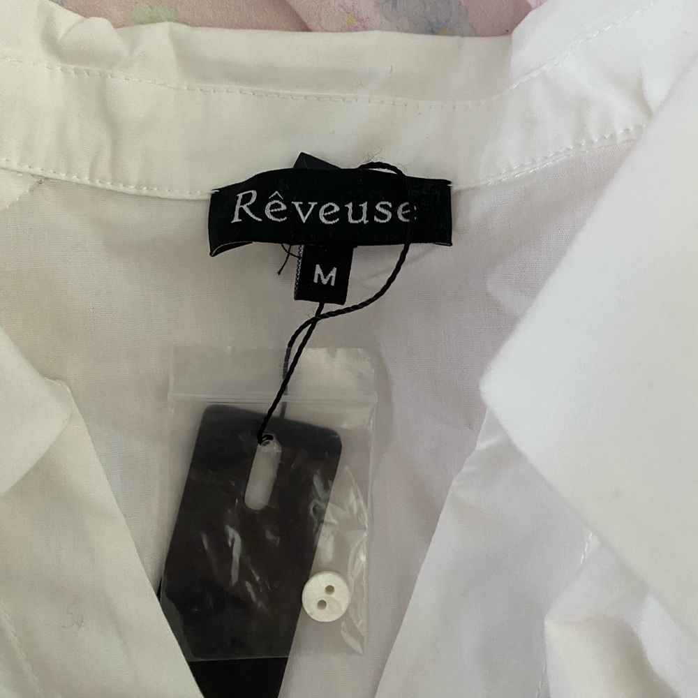 NWT Rêveuse White Button Down - Picture 3 of 3